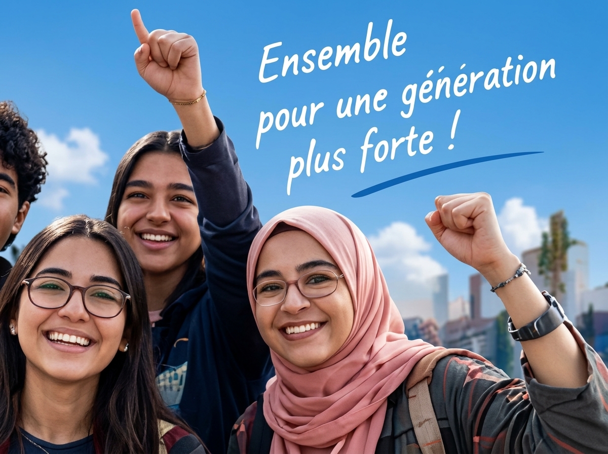 Des élèves célèbrent — ensemble pour une génération plus forte